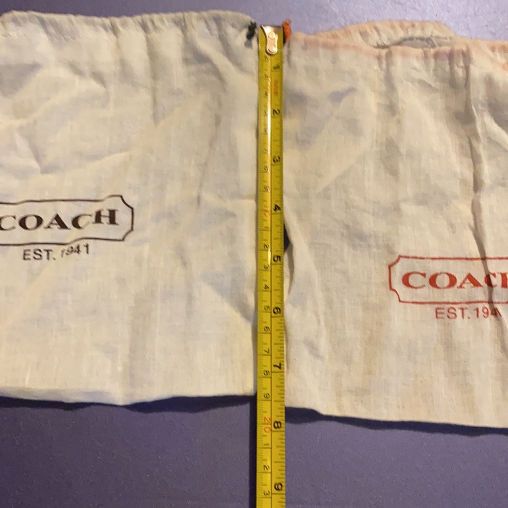 Coach cloth linen drawstring dust bags - Picture 8 of 12